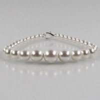 Perlen-Armband, weiß